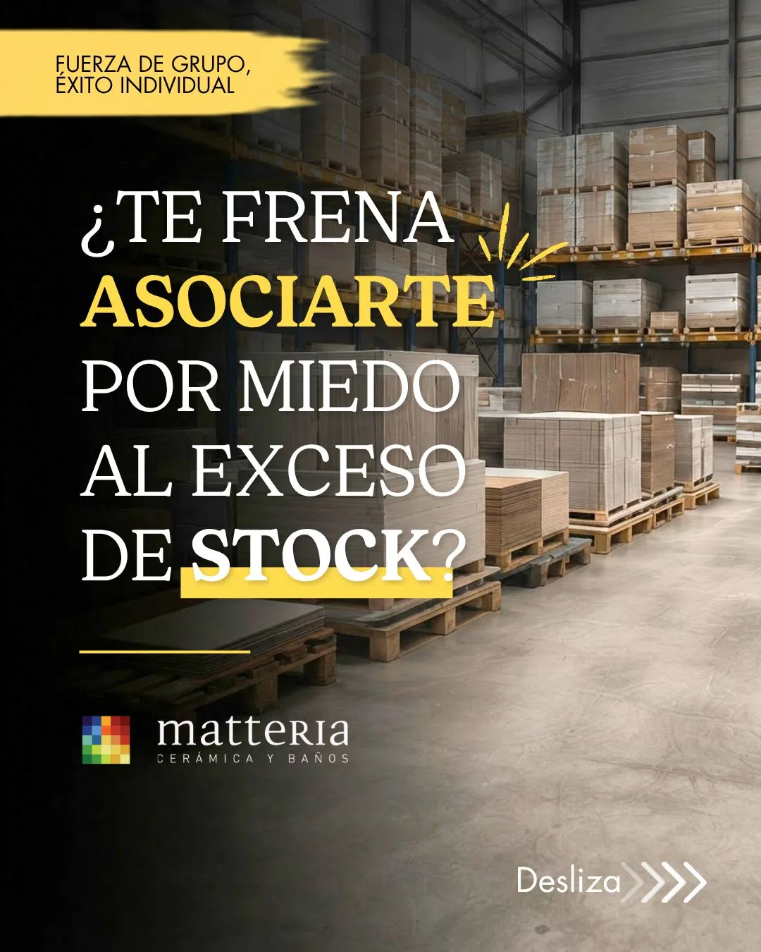 ¿Te frena asociarte por miedo al exceso de stock? Fuerza de grupo, éxito individual